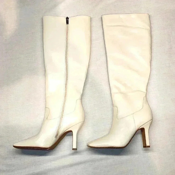 Vince Camuto Kalinder tall shaft boots nwob cream white - Picture 3 of 15